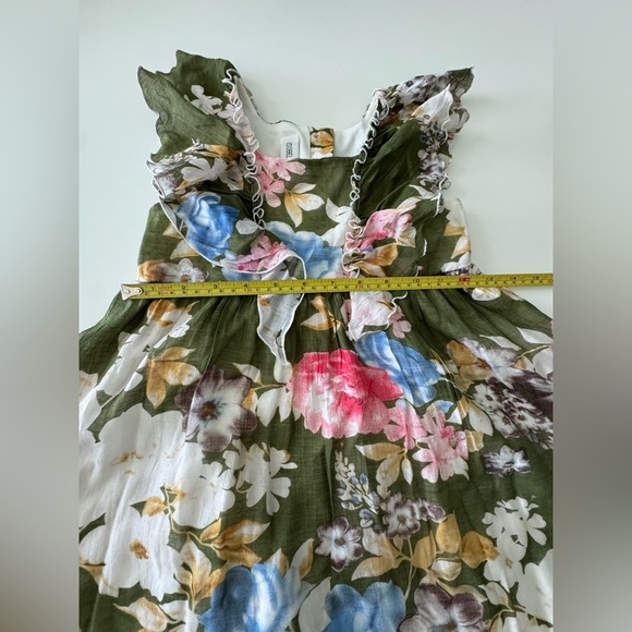 Isobella & Chloe Green Sundress with Flutter Sleeves Size 5 - Picture 9 of 9